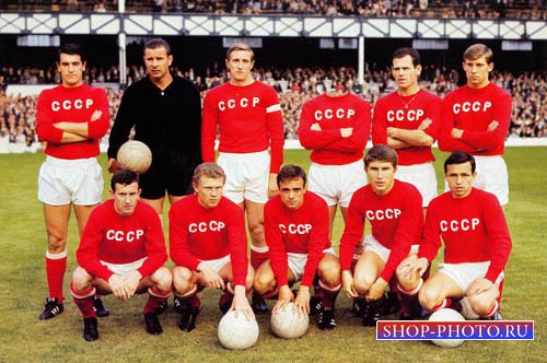  Шаблон для фотошопа - Личный состав страны советов по футболу 