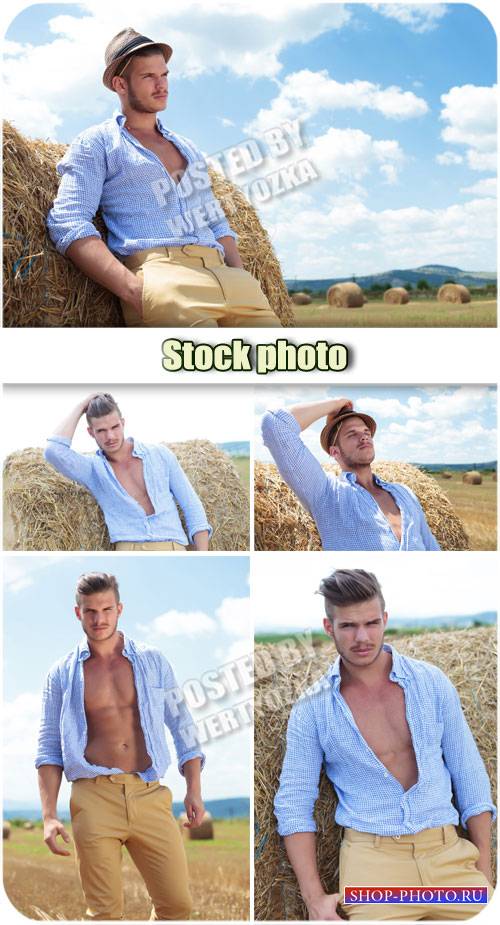 Мужчина в поле / Man in a the field - stock photos