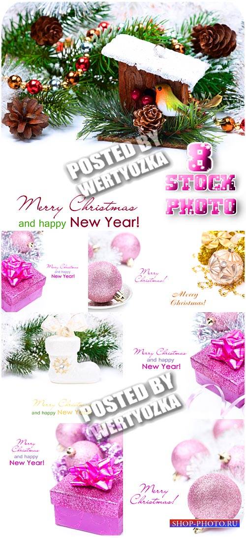 Новый год, праздничные композиции / New Year, holiday compositions - stock photos