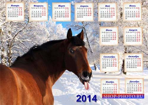  Календарь - Весёлая лошадка 