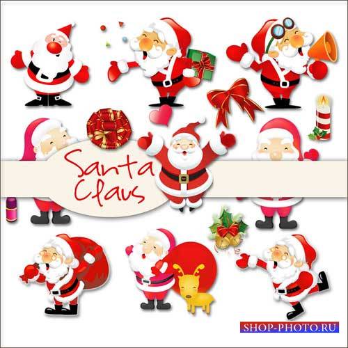 Новогодний скрап-комплект - Санта Клаус 