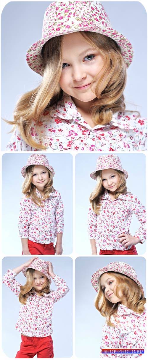 Маленькая девочка, дети и мода / Little girl, children and fashion - stock photos