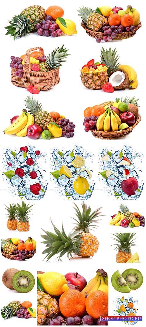 Фрукты и ягоды, экзотические фрукты / Fruits and berries, exotic fruits - Stock photo