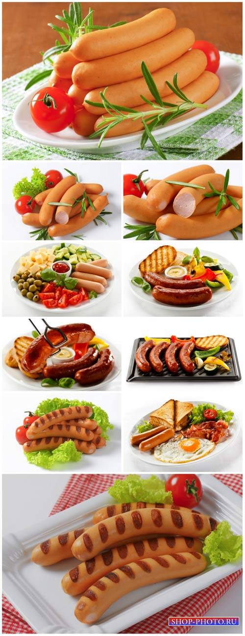 Sausages, delicious - stock photos