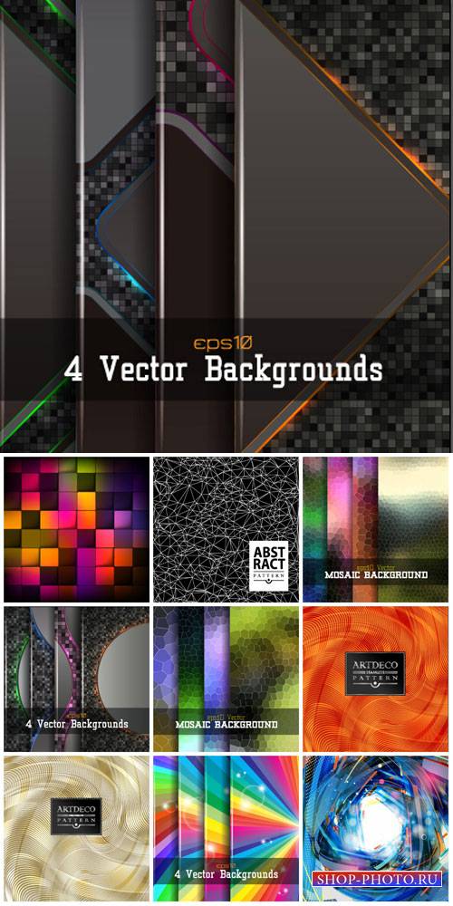 Vector backgrounds with abstraction # 47