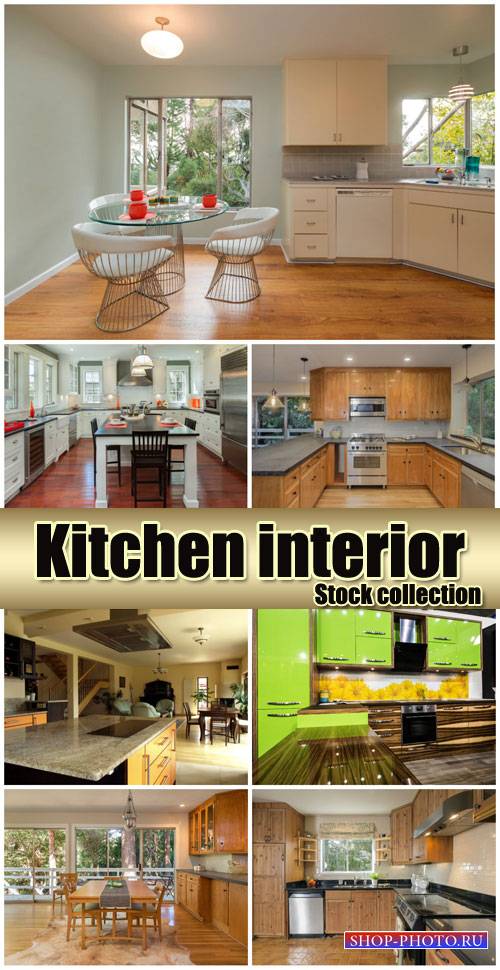 Kitchen interior, design - stock photos