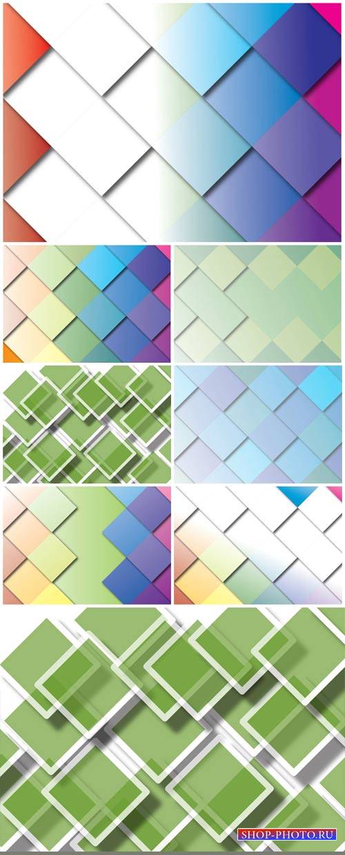 Vector backgrounds, abstract, background with cubes