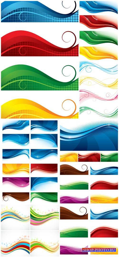 Colored lines, abstract wave vector