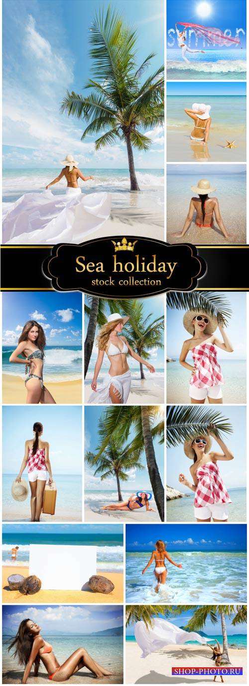 Leisure at sea, women - stock photos