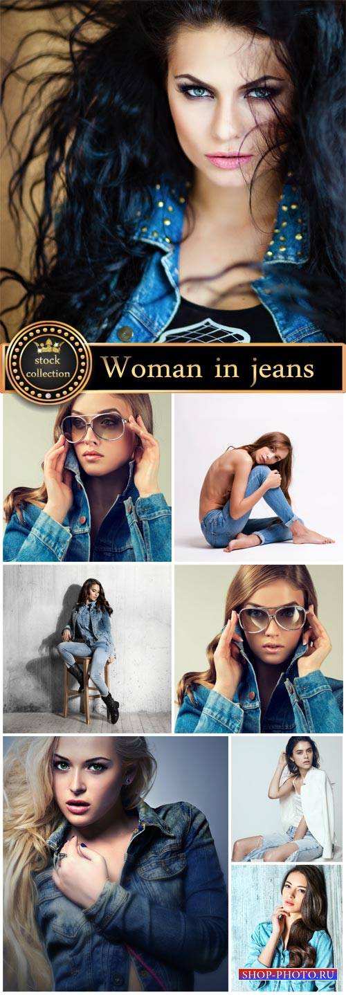 Women in denim - stock photos