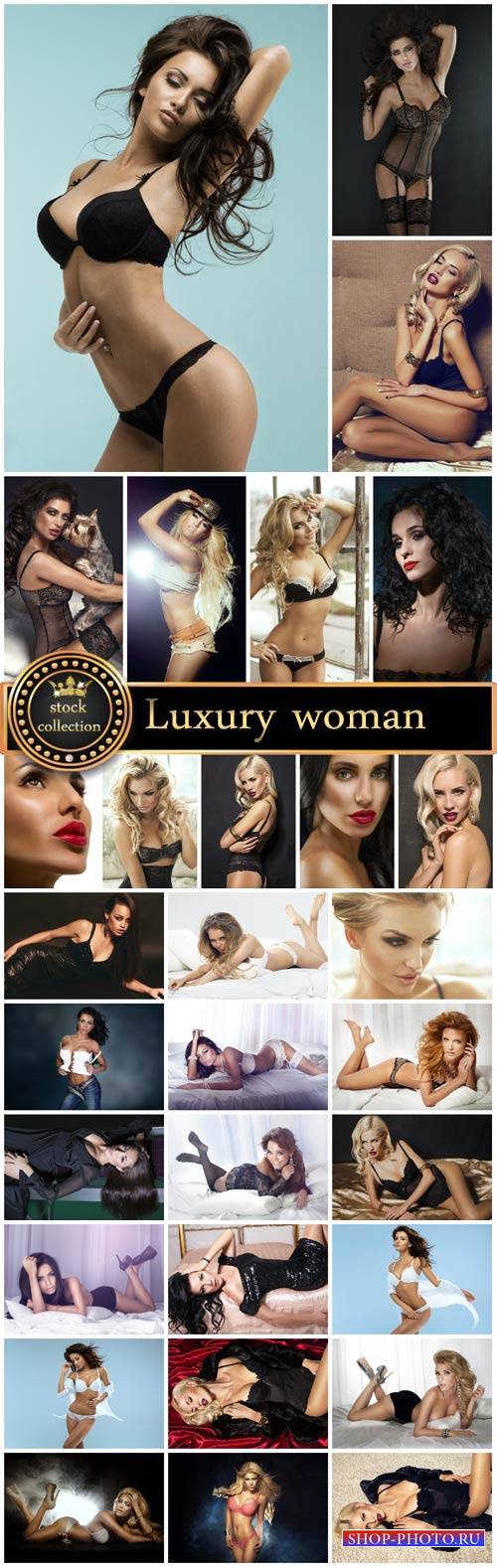 Luxury woman, sexy girl - Stock Photo