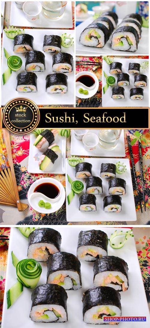 Sushi, seafood #4- stock photos