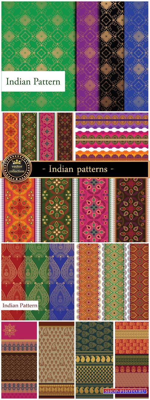Vector background with Indian patterns