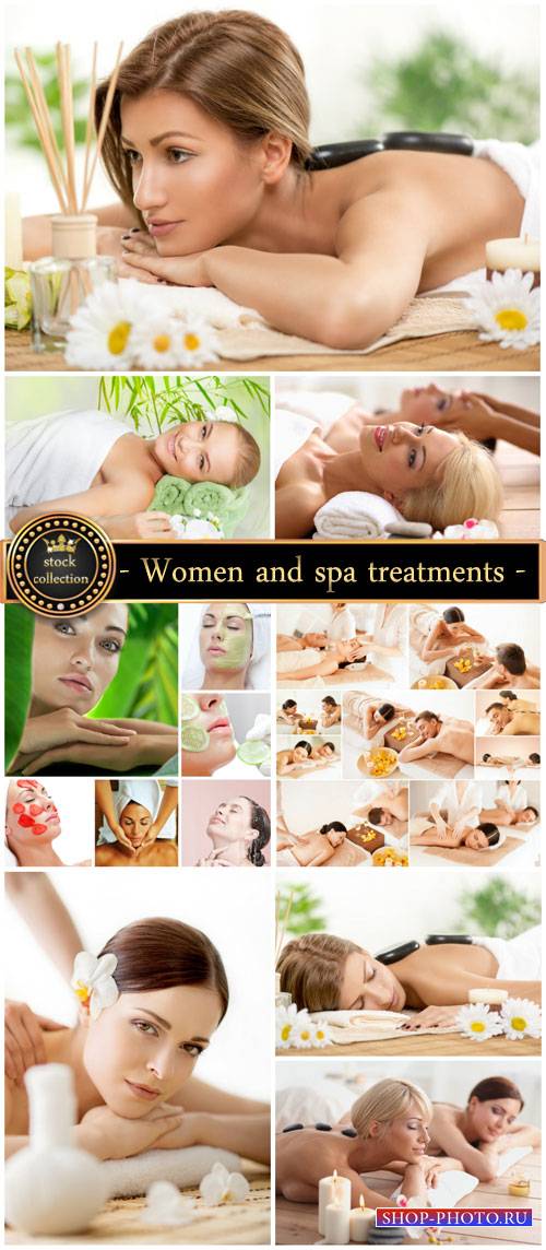 Women and spa treatments, health and beauty - stock photos