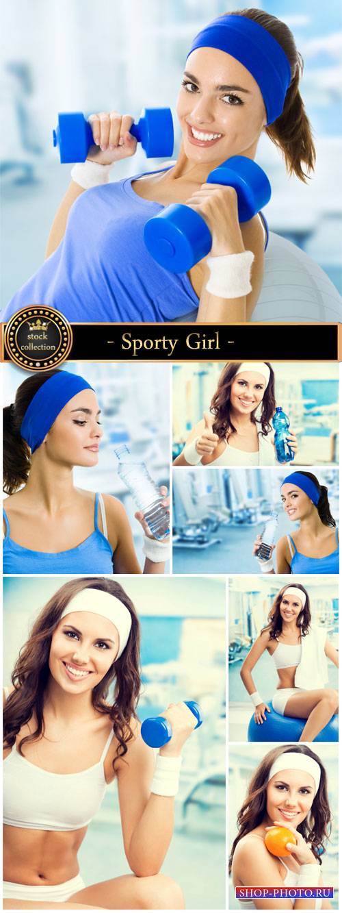 Sporty Girl , fitness - stock photos