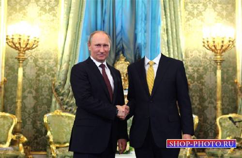  Шаблон psd - Деловая встреча с Путиным 