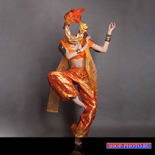 Шаблон для фото - Индийский танец 
