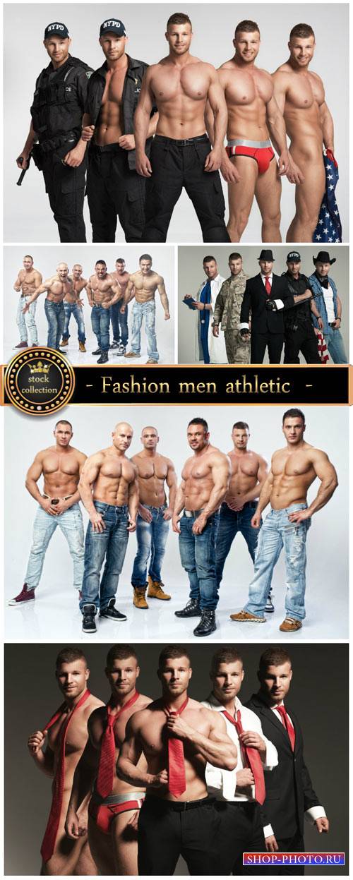 Fashion men athletic - stock photos