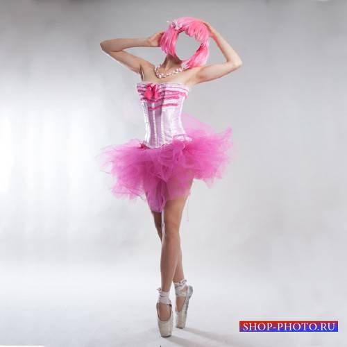  PSD шаблон для девушек - Балерина 