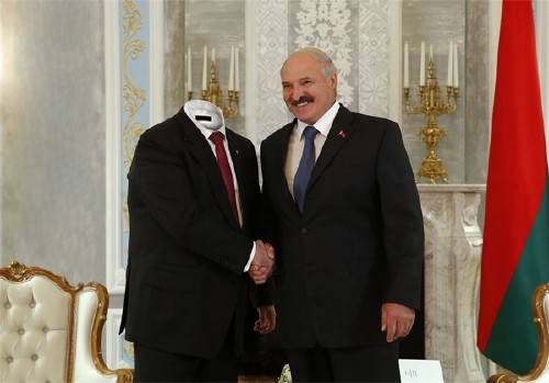  Шаблон для мужчин - С Лукашенко на встрече 