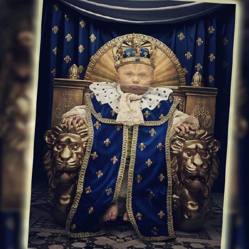  Шаблон для маленьких - Маленький царь на своем троне 