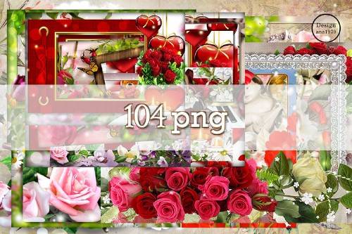 Мега сборник рамок в png – В окружении прекрасных цветов