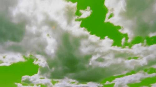 Футаж на хромакее - Летящие облака