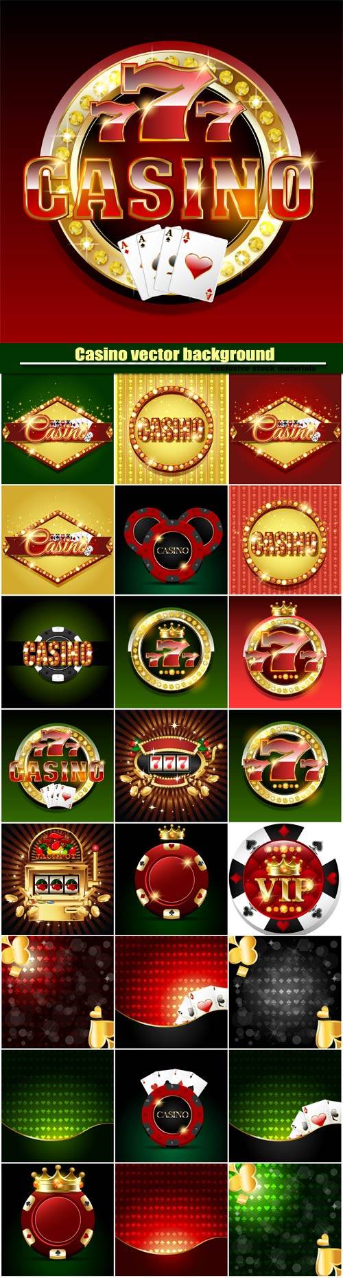 Casino vector background, slot machine on shiny background