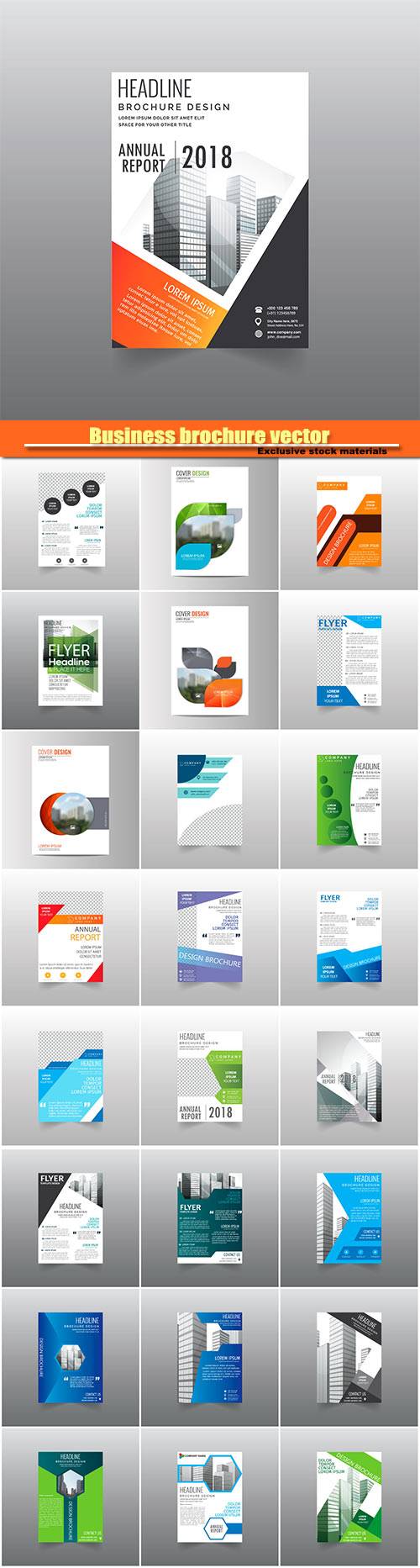 Business brochure vector, flyers templates #9