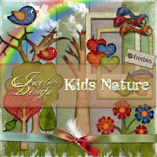 Детский скрап-набор - Kids Nature