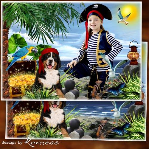 Детская фоторамка для портретов - Жизнь пиратов