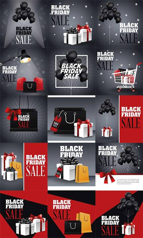  Black friday promotion label - Vector 