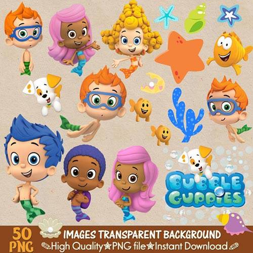 BUBBLE GUPPIES clipart