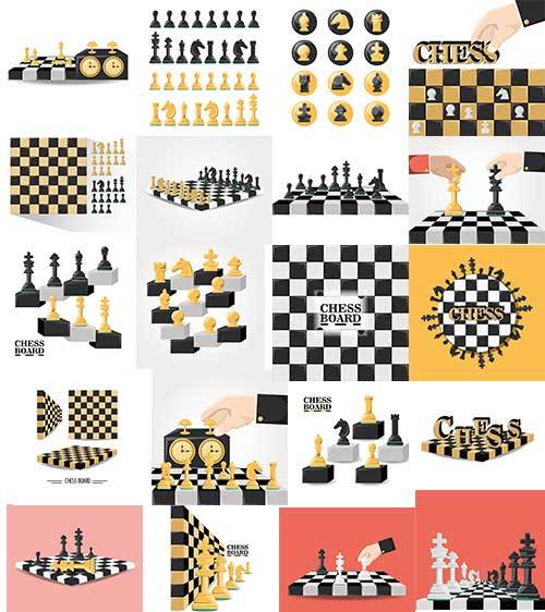   Шахматы - Векторный клипарт / Chess - Vector Graphics