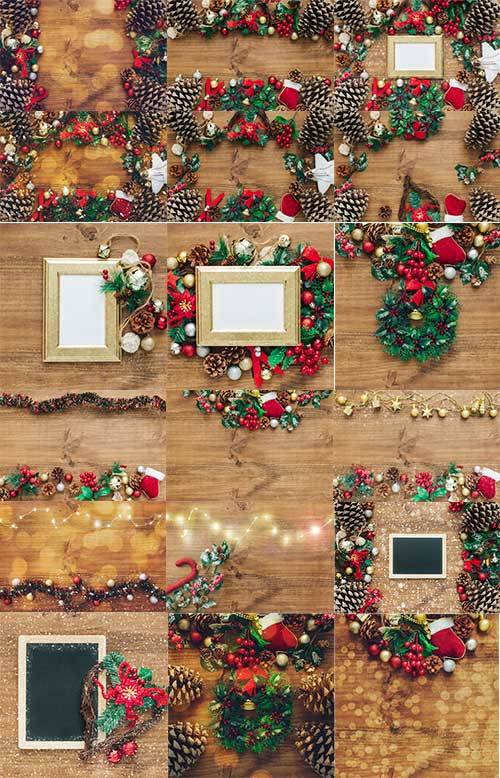 Новогодние фоны - 5 - Растровый клипарт / Christmas backgrounds - 5 - Raster clipart 