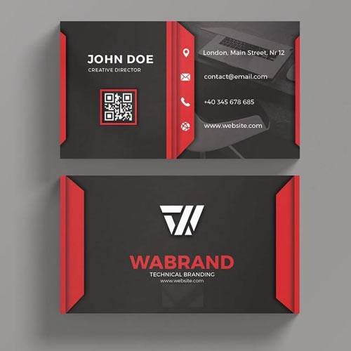 Red Art - business card templates