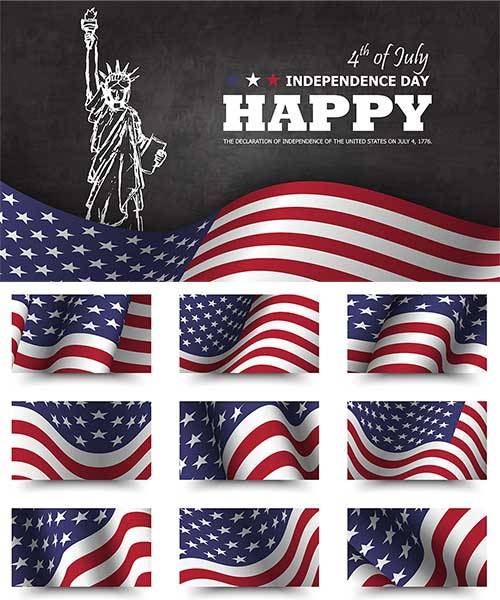 4th july independence day America - Vector Graphics 