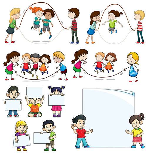  Дети - Векторный клипарт / Children - Vector Graphics