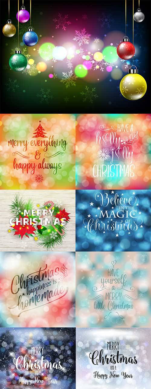 Новогоднее ассорти 6 - Векторный клипарт / Christmas pictures 6 - Vector Graphics