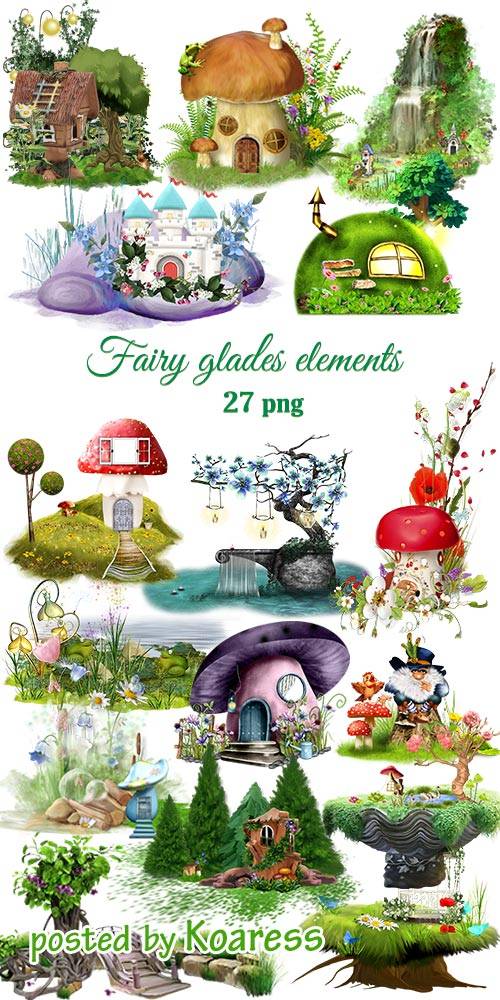 Клипарт png Элементы сказочных полян -  Png clipart  Fairy glades elements